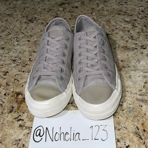 Grey Leather Converse